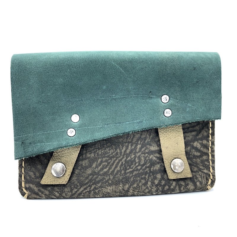 Pochette "Accordéon" Bleu canard