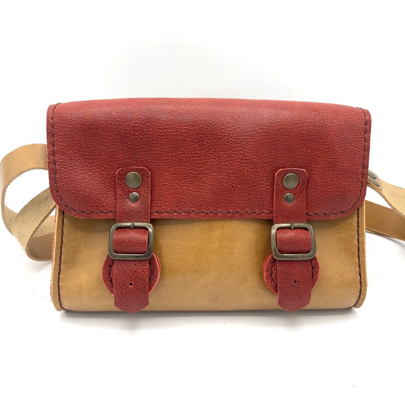 Sac "Mirtilo n°3" rouge / café