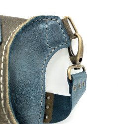 Sac Banane bleu / marron